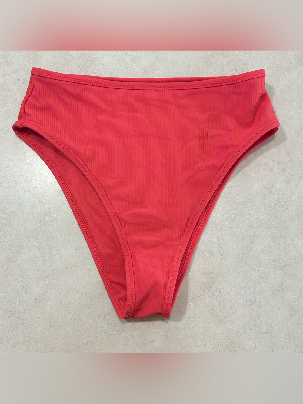 Women’s pink Bikini Bottom - Classic High-Cut Swim Brief